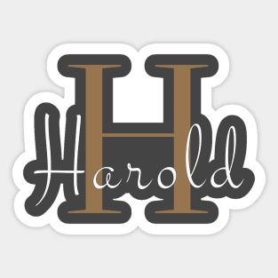I am Harold Sticker